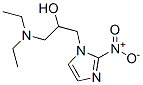 1-diethylamino-3-(2-nitroimidazol-1-yl)propan-2-ol Struktur