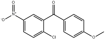 (2-氯-5-硝基苯基)(4-甲氧苯基)甲酮 结构式