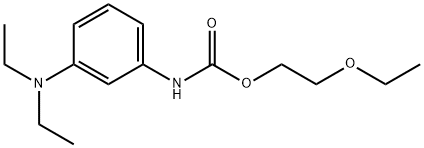 2-ethoxyethyl [3-(diethylamino)phenyl]carbamate Struktur