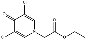ETHYL 2-(3,5-DICHLORO-4-OXO-1,4-DIHYDROPYRIDIN-1-YL)ACETATE,70149-51-8,结构式