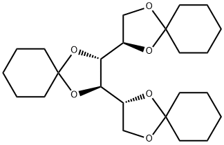 1,2:3,4:5,6-トリ-O-シクロヘキシリデン-D-マンニトール 化学構造式