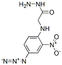 N-(4-azido-2-nitrophenyl)glycyl hydrazide Structure