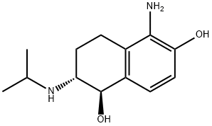 5-amino-6-hydroxy-2-isopropylamino-1,2,3,4-tetrahydronaphthalene-1-ol Structure