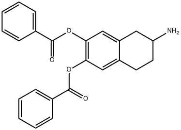 dibenzoyl 2-amino-6,7-dihydroxy-1,2,3,4-tetrahydronaphthalene Structure