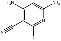 2,4-diamino-5-cyano-6-iodopyridine Structure