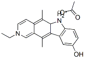 2-ethyl-9-hydroxy-5,11-dimethyl-6H-pyrido[4,3-b]carbazolium acetate Structure