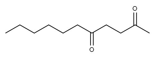 2,5-ウンデカンジオン 化学構造式