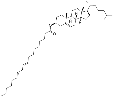 3BETA-HYDROXY-5-CHOLESTENE 3-LINOLELAIDATE Structure