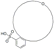 Benzenesulfonic acid, oxybisdecyl- Structure