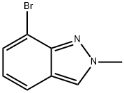 7-ブロモ-2-メチル-2H-インダゾール 化学構造式