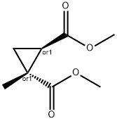 DIMETHYL 1-METHYL-TRANS-1,2-CYCLOPROPANEDICARBOXYLATE Struktur