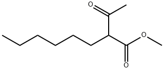 2-ヘキシルアセト酢酸メチル 化学構造式