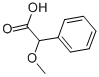 DL-α-メトキシフェニル酢酸 化学構造式