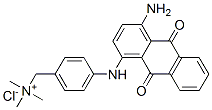 [p-[(4-amino-9,10-dihydro-9,10-dioxo-1-anthryl)amino]benzyl]trimethylammonium chloride Structure