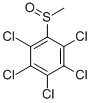 pentachlorophenylmethyl sulfoxide Structure