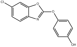 4-[(6-Chloro-1,3-benzoxazol-2-yl)oxy]phenol Struktur