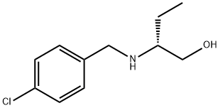 (R)-2-[[(4-Chlorophenyl)methyl]amino]-1-butanol Structure