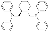 1α,2β-ビス(ジフェニルホスフィノメチル)シクロヘキサン 化学構造式