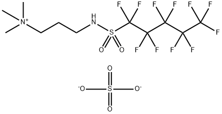 bis[trimethyl-3-[[(undecafluoropentyl)sulphonyl]amino]propylammonium] sulphate Struktur