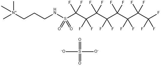 [3-[[(heptadecafluorooctyl)sulphonyl]amino]propyl]trimethylammonium hydrogen sulphate Structure