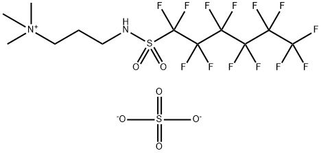 bis[trimethyl-3-[[(tridecafluorohexyl)sulphonyl]amino]propylammonium] sulphate,70248-52-1,结构式