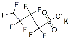 1,1,2,2,3,3,4,4-オクタフルオロ-1-ブタンスルホン酸カリウム 化学構造式