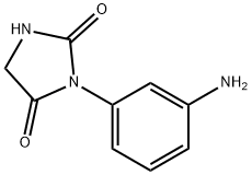 3-(3-アミノフェニル)-2,4-イミダゾリジンジオン 化学構造式