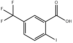 2-ヨード-5-(トリフルオロメチル)安息香酸 化学構造式
