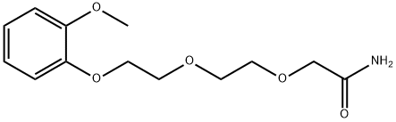 2-[2-[2-(o-Methoxyphenoxy)ethoxy]ethoxy]acetamide Structure
