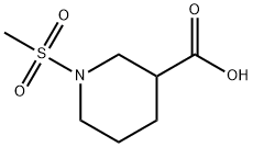 N-甲磺酰基-3-哌啶甲酸, 702670-29-9, 结构式