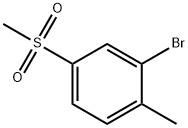 2-BROMO-4-(METHYLSULFONYL)TOLUENE, 702672-96-6, 结构式