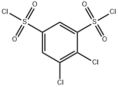 4,5-ジクロロベンゼン-1,3-ジスルホニルジクロリド 化学構造式