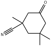 1,3,3-三甲基-5-氧代环己烷-1-腈,7027-11-4,结构式