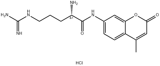L-ARG-7-AMINO-4-METHYLCOUMARIN 化学構造式