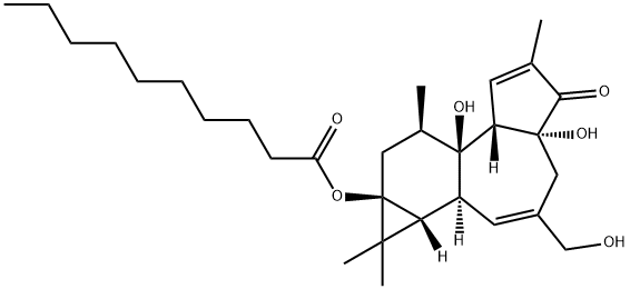 12-deoxyphorbol-13-decanoate Structure