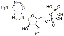 Adenosine 5'-(trihydrogen diphosphate), monopotassium salt Structure