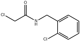 Acetamide, 2-chloro-N-(o-chlorobenzyl)-, Structure
