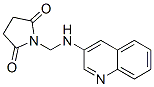 Succinimide, N-(3-quinolylaminomethyl)-, Structure