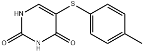 5-(p-tolylthio)uracil Struktur