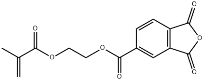 1,3-ジオキソ-1,3-ジヒドロイソベンゾフラン-5-カルボン酸2-メタクリロイルオキシエチル 化学構造式