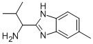 2-METHYL-1-(5-METHYL-1H-BENZIMIDAZOL-2-YL)PROPAN-1-AMINE Structure