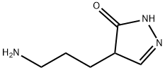 4-(3-アミノプロピル)-2,4-ジヒドロ-3H-ピラゾール-3-オン 化学構造式