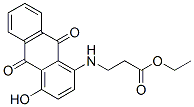 ethyl N-(9,10-dihydro-4-hydroxy-9,10-dioxo-1-anthryl)-beta-alaninate Structure