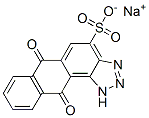 6,11-ジヒドロ-6,11-ジオキソ-1H-アントラ[1,2-d]トリアゾール-4-スルホン酸ナトリウム 化学構造式