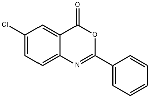 6-氯-2-苯基-4H-苯并[D][1,3]噁嗪-4-酮, 7033-51-4, 结构式