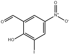 2-羟基-3-碘-5-硝基苯甲醛, 70331-81-6, 结构式