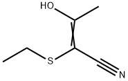 2-Butenenitrile, 2-(ethylthio)-3-hydroxy- (9CI) Struktur