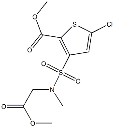5-氯-3-(N-乙酸甲酯-N-甲基氨基磺酰基)-噻吩-2-甲酸甲酯
