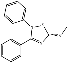 N-(2,3-DIPHENYL-1,2,4-THIADIAZOL-5(2H)-YLIDENE)METHANAMINE HYDROBROMIDE Structure