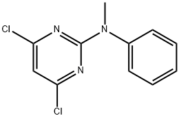 4,6-二氯-N-甲基-N-苯基嘧啶-2-胺, 7038-66-6, 结构式